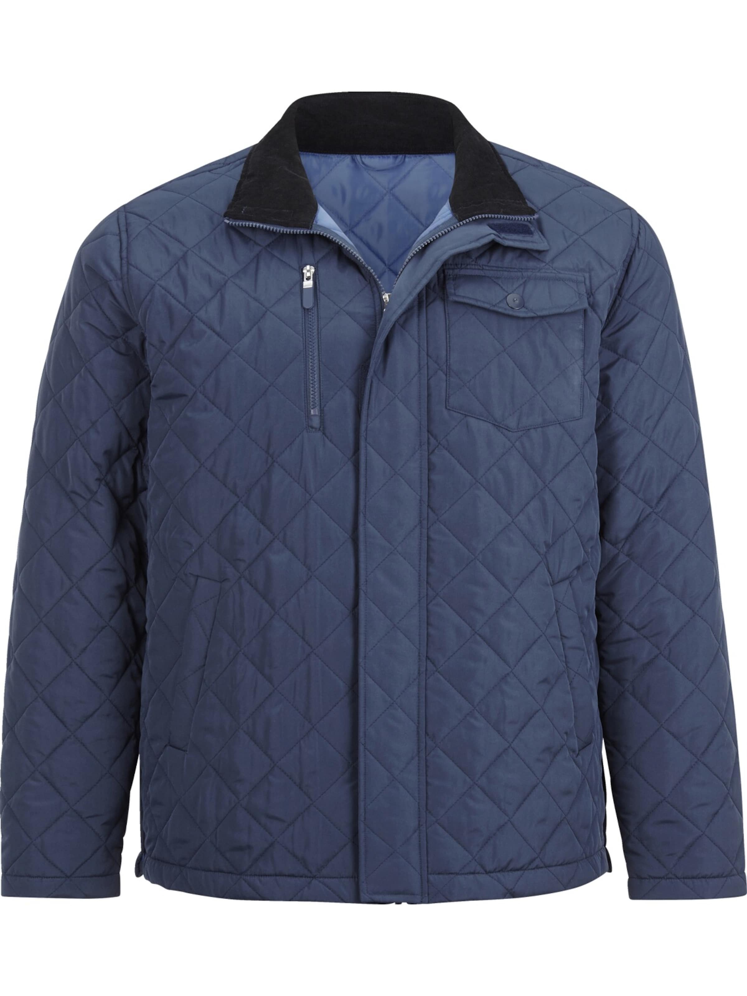 Charles Colby Steppjacke in Blau: Vorderseite