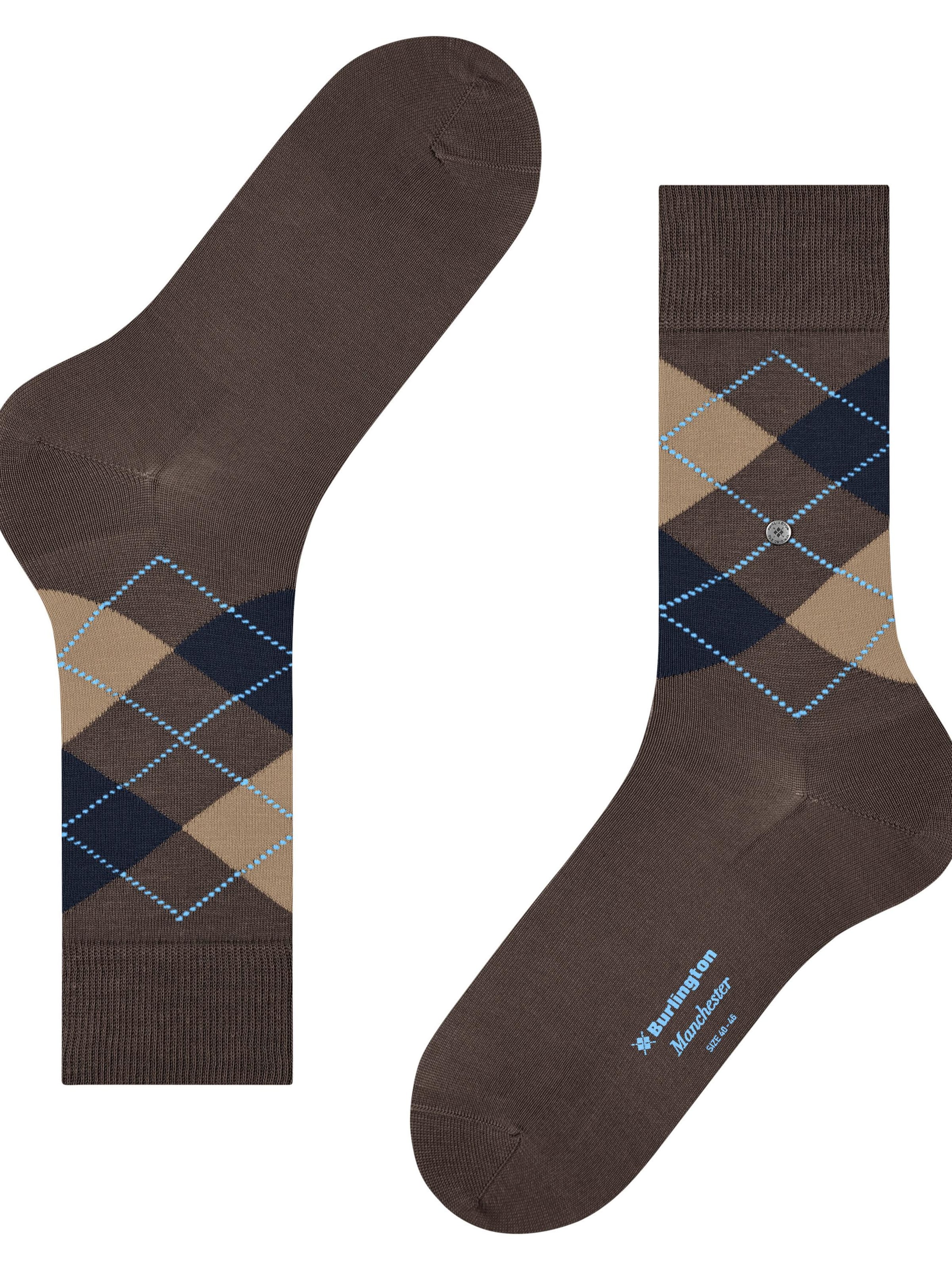 BURLINGTON Socks 'Manchester' in Brown