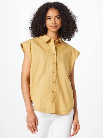 modström - Blusa 'Roberta' en amarillo: frente