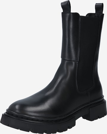 PS Poelman Chelsea boots in Zwart: voorkant