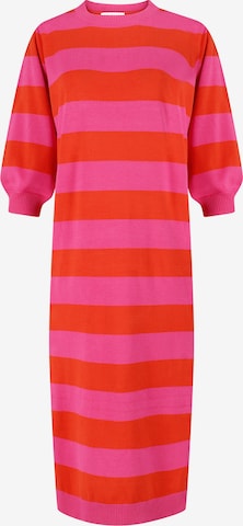 LolaLiza Трикотажное платье в Ярко-розовый: спереди