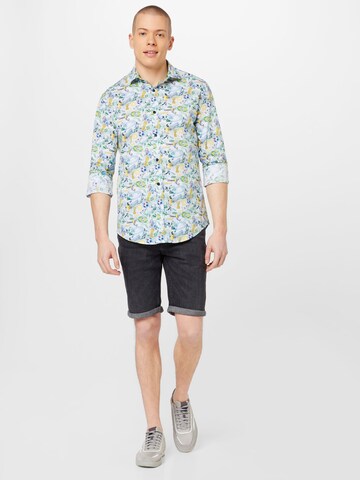 A Fish named Fred Regular fit Button Up Shirt in Yellow