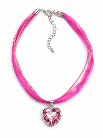Allgäu Rebell Necklace 'Gitti' in Pink: front