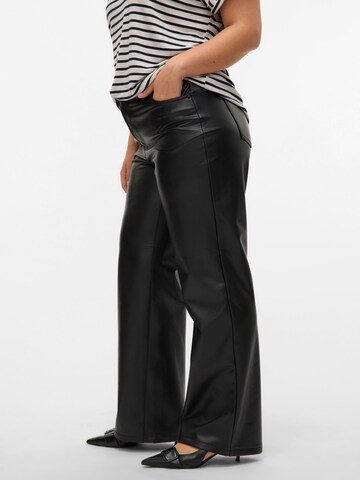 Vero Moda Curve Wide leg Broek 'TESSA' in Zwart