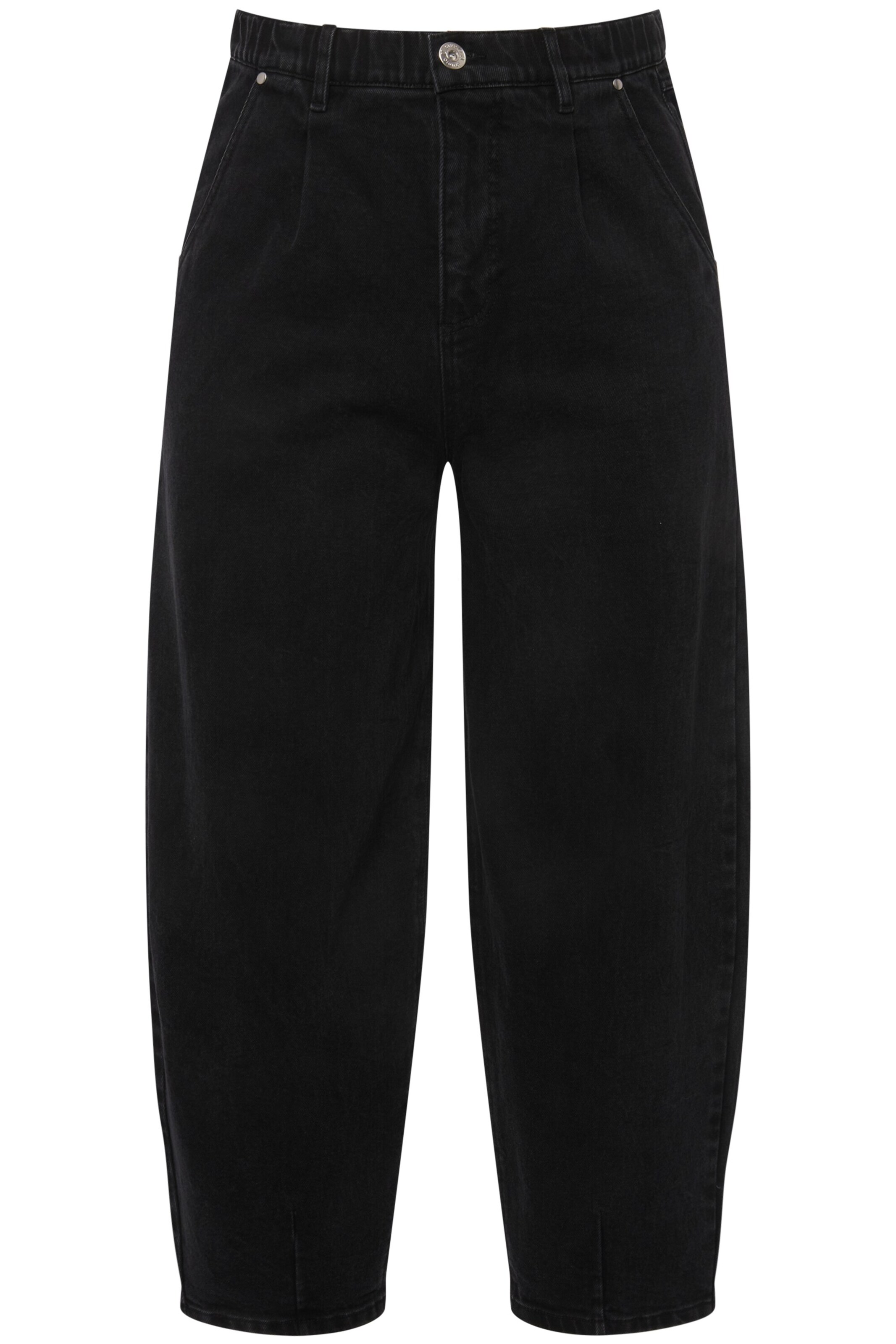 Studio Untold Loosefit Jeans in Zwart: voorkant