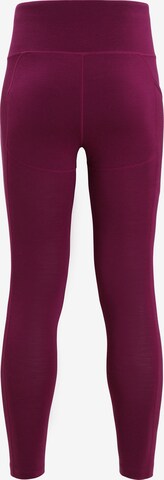 ICEBREAKER Skinny Sporthose in Lila