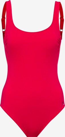 SUNFLAIR Bustier Badeanzug in Rot: predná strana