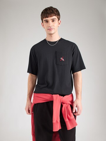 T-Shirt Jordan en noir : devant