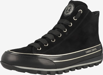 Candice Cooper High-Top Sneakers 'Janis Strip Plus Chic' in Black: front