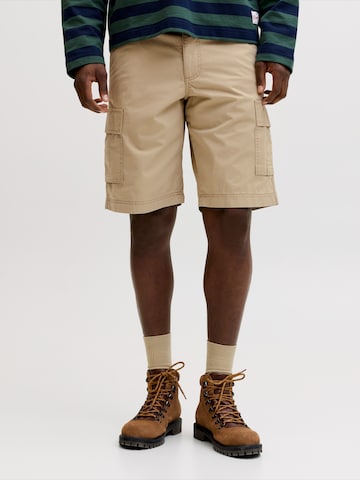 JACK & JONES Loose fit Cargo Pants 'JPSTCOLE MATTY' in Brown: front