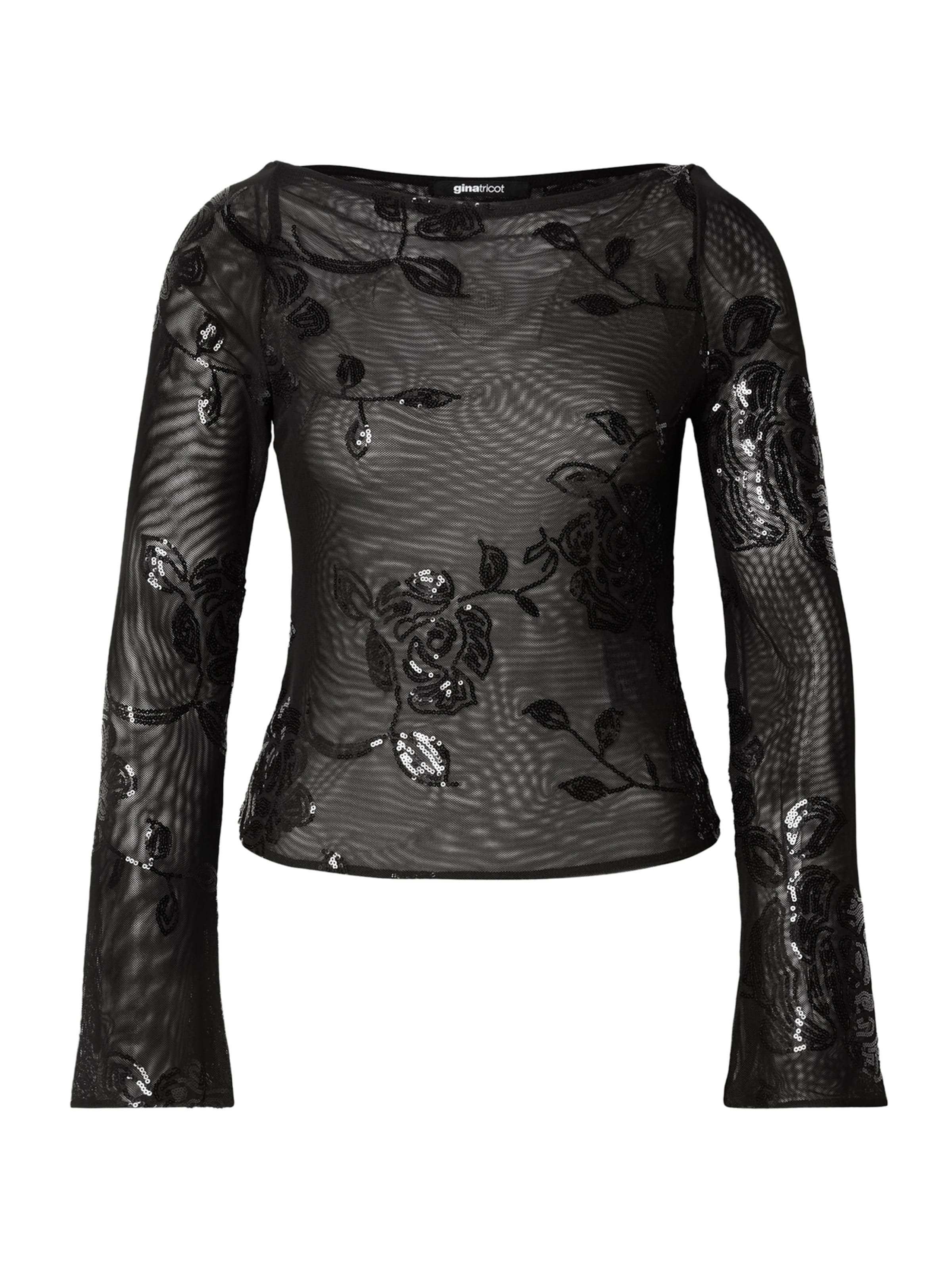 Gina Tricot Shirt in Black: front