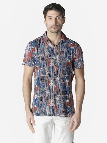 Coupe regular Chemise KOROSHI en bleu : devant