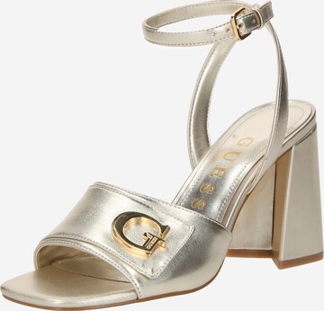 Sandalo con cinturino 'KERNARA2' di GUESS in oro: frontale