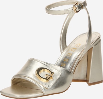 GUESS Strap Sandals 'KERNARA2' in Gold: front