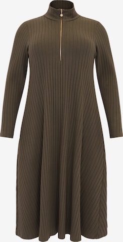 YOEK Jurk in Groen: voorkant