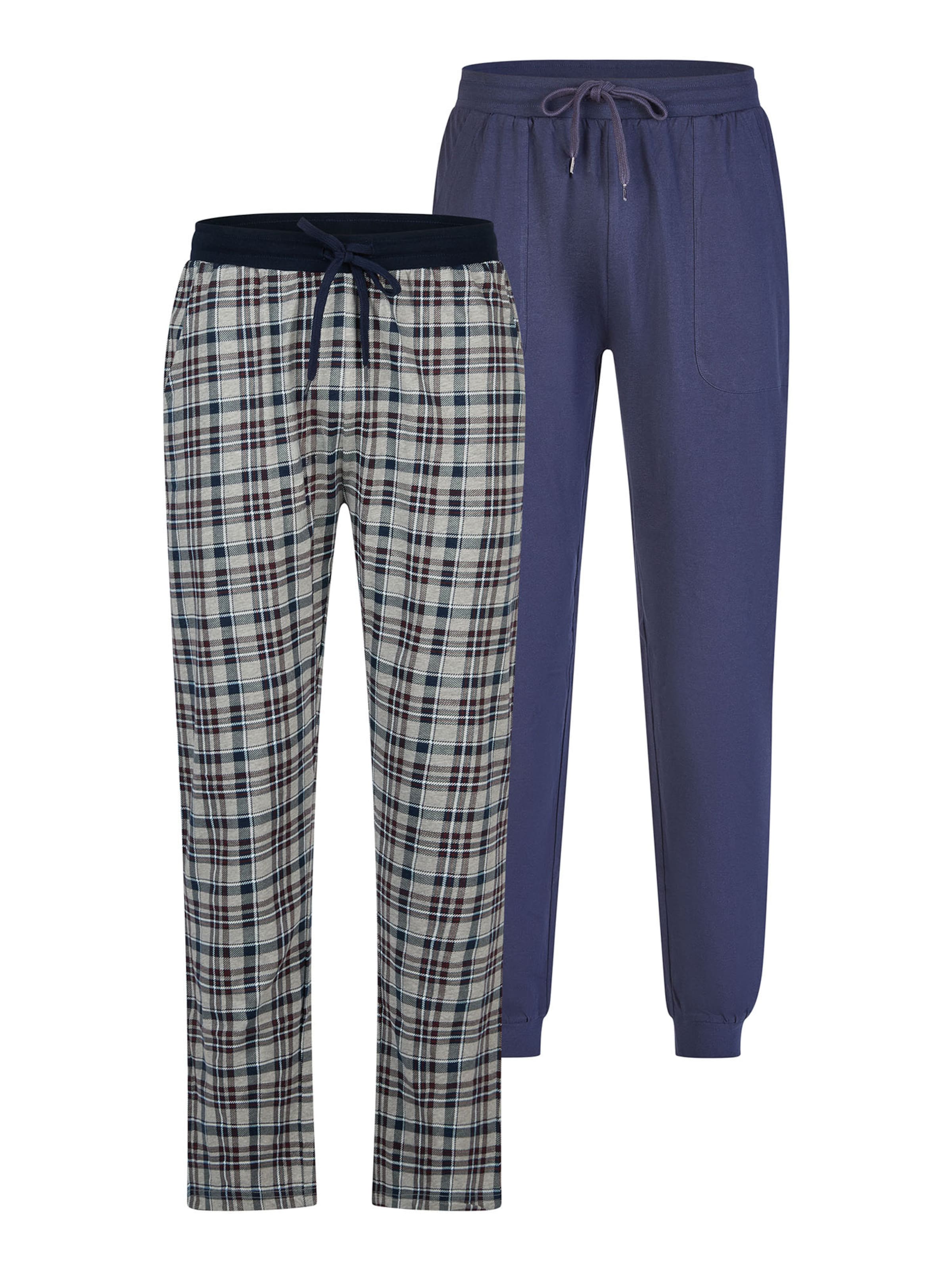 Phil & Co. Berlin Pyjamabroek 'Cozy Classics' in Gemengde kleuren: voorkant