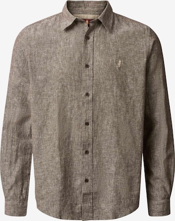 MCS Comfort Fit Paita ' Dean Shirt ' värissä ruskea: etupuoli