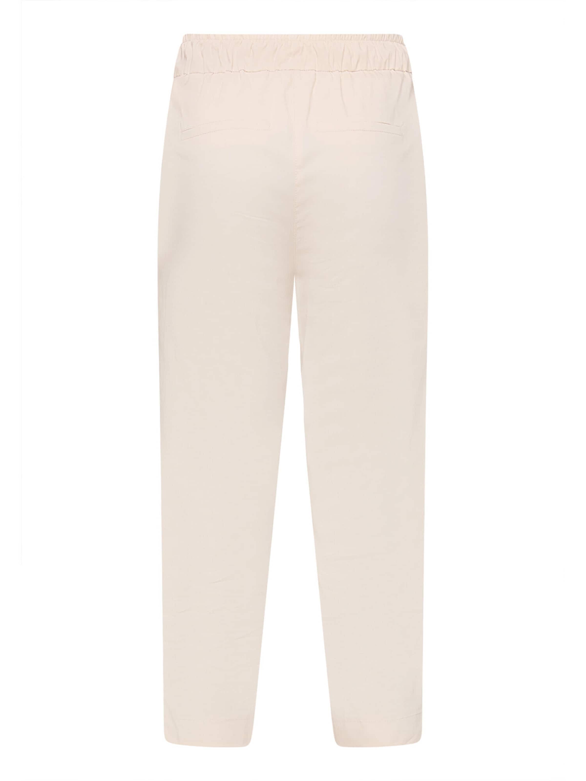 Slimfit Pantaloni con pieghe di Betty & Co in beige