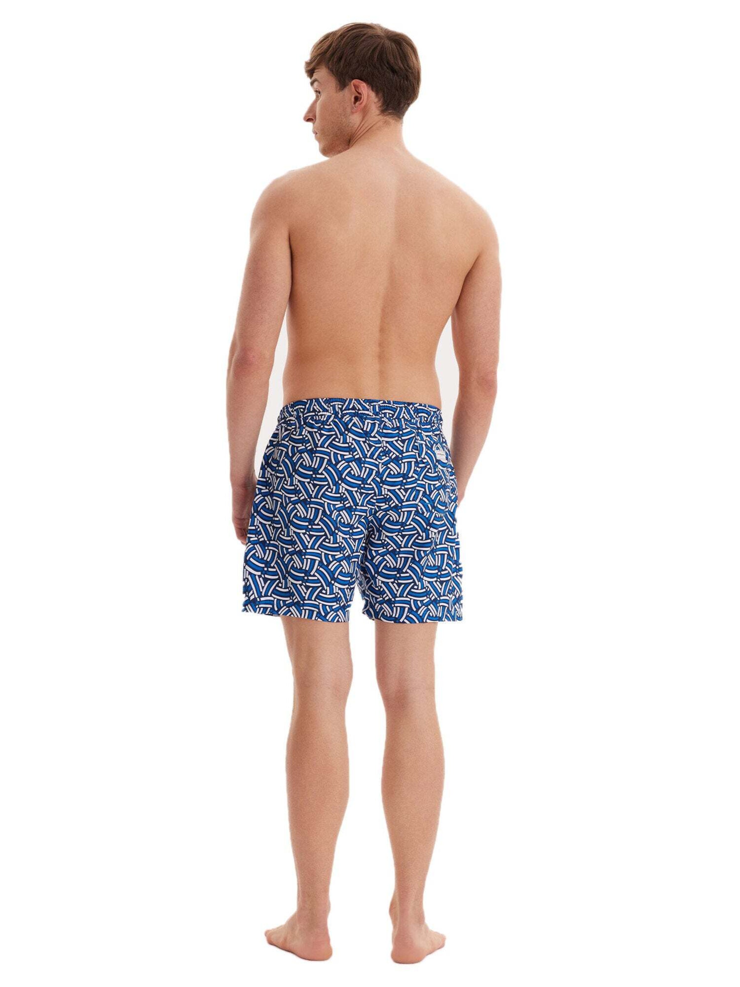 Shorts de bain 'Geometric' WESTMARK LONDON en bleu