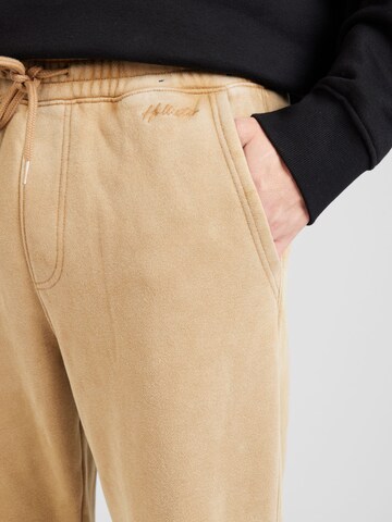 HOLLISTER Tapered Trousers in Brown