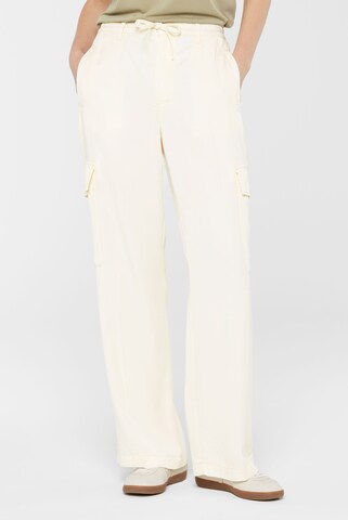 SENSES.THE LABEL Regular Cargo Pants in White: front