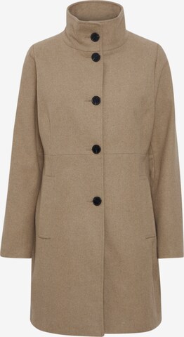 Oxmo Between-Seasons Coat 'Valerine' in Beige: front