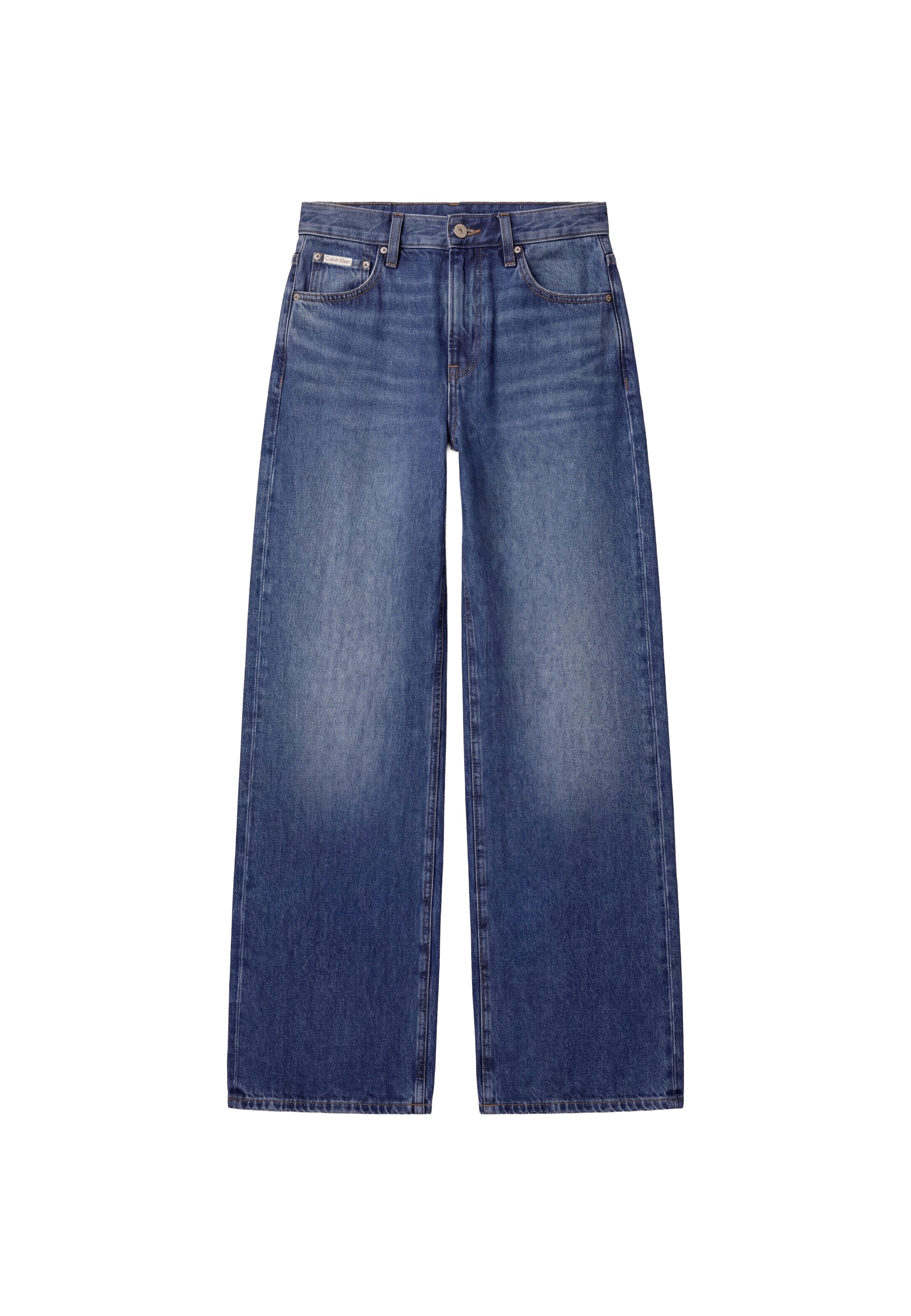 Calvin Klein Jeans - Pierna ancha Vaquero en azul: frente