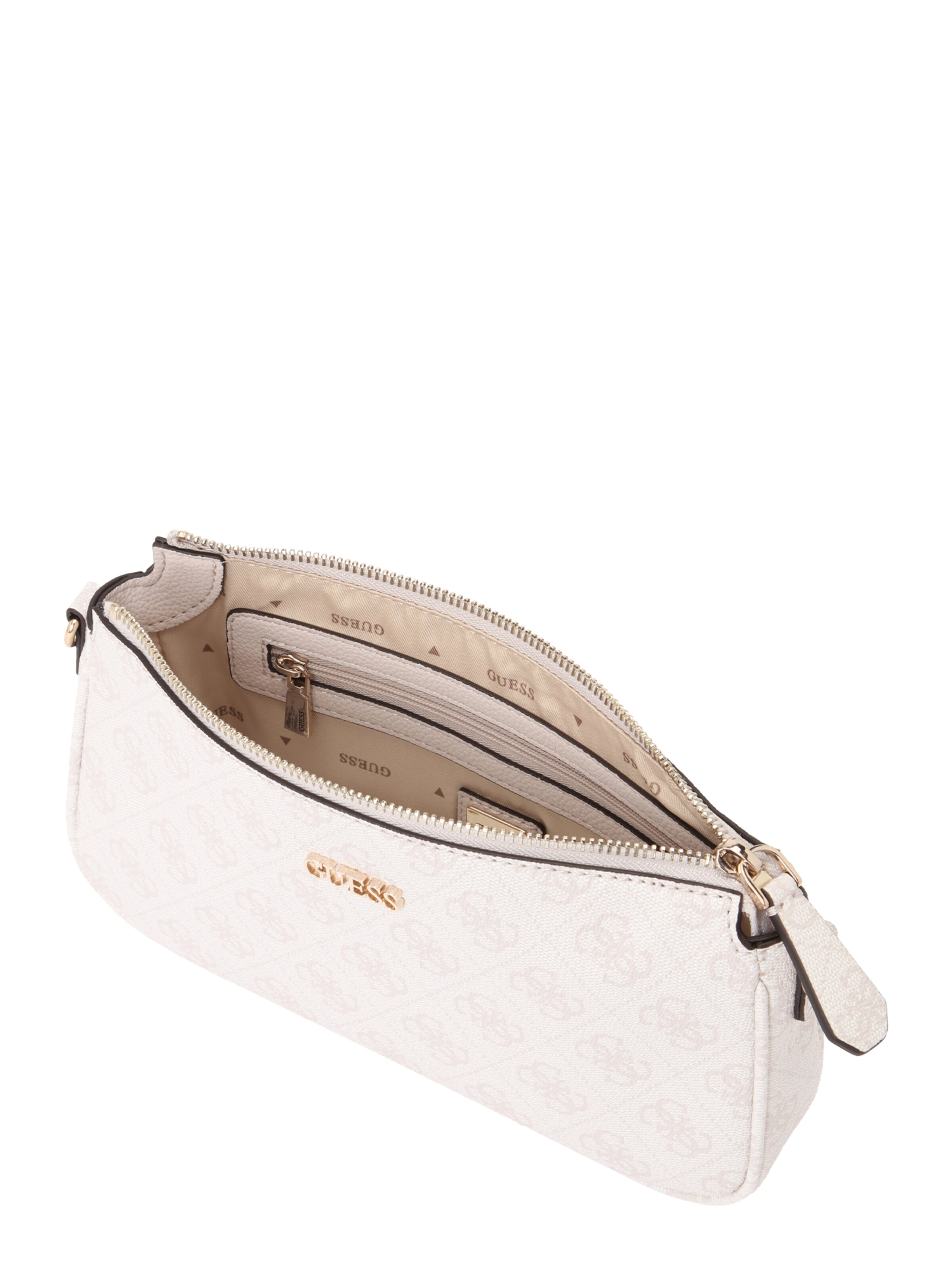 Borsa a tracolla 'NOELLE II DBL POUCH CROSSBODY' di GUESS in bianco