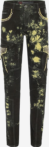 Coupe slim Jean CIPO & BAXX en noir : devant