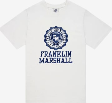 T-Shirt FRANKLIN & MARSHALL en blanc : devant