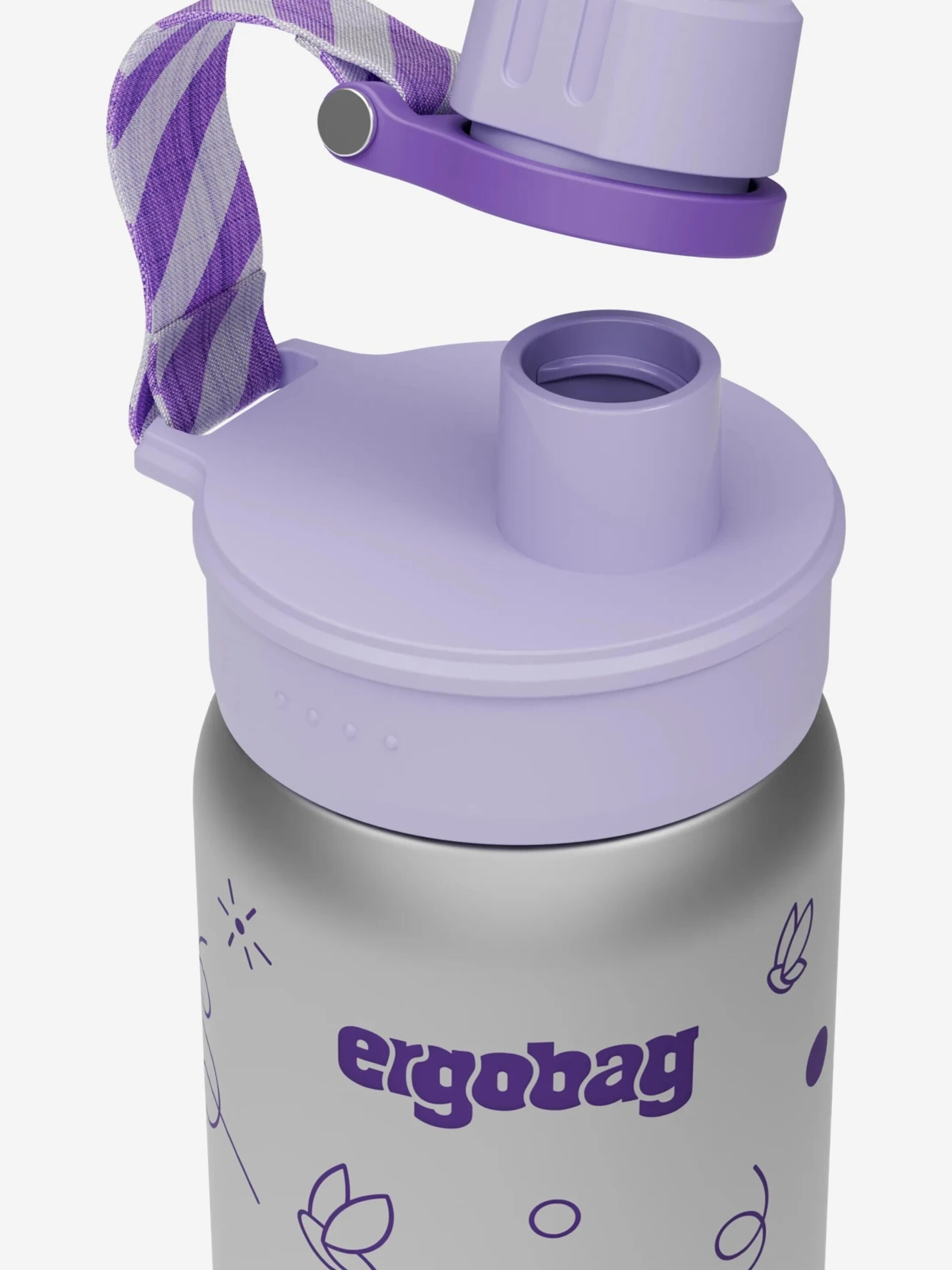 ergobag Trinkflasche 'Trinkflasche Edelstahl Trinkflasche'‌‌‌‌‌‌ in Lila