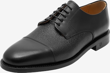 Henry Stevens Lace-Up Shoes 'Winston CD' in Black: front