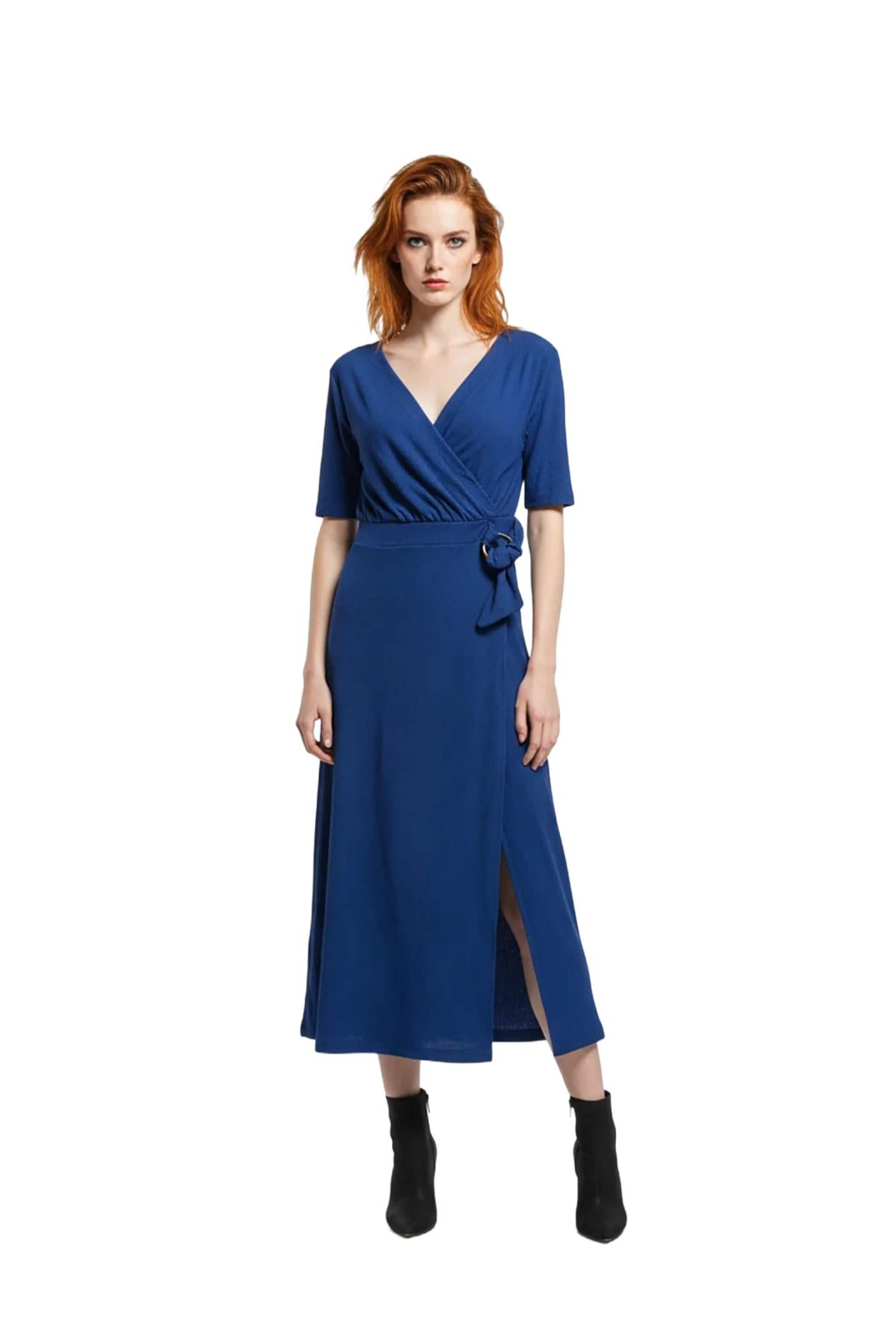 Alexa Dash Dress in Blue