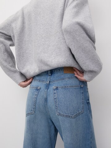 Pull&Bear Wide leg Jeans i blå