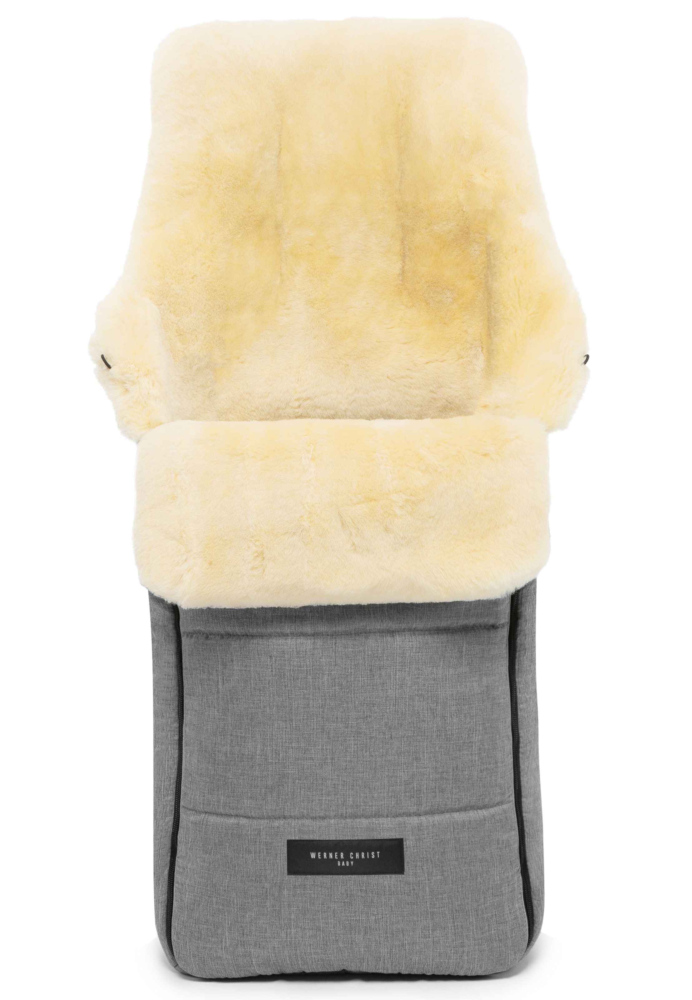 Werner Christ Baby Fußsack 'AROSA' in Grau: Vorderseite