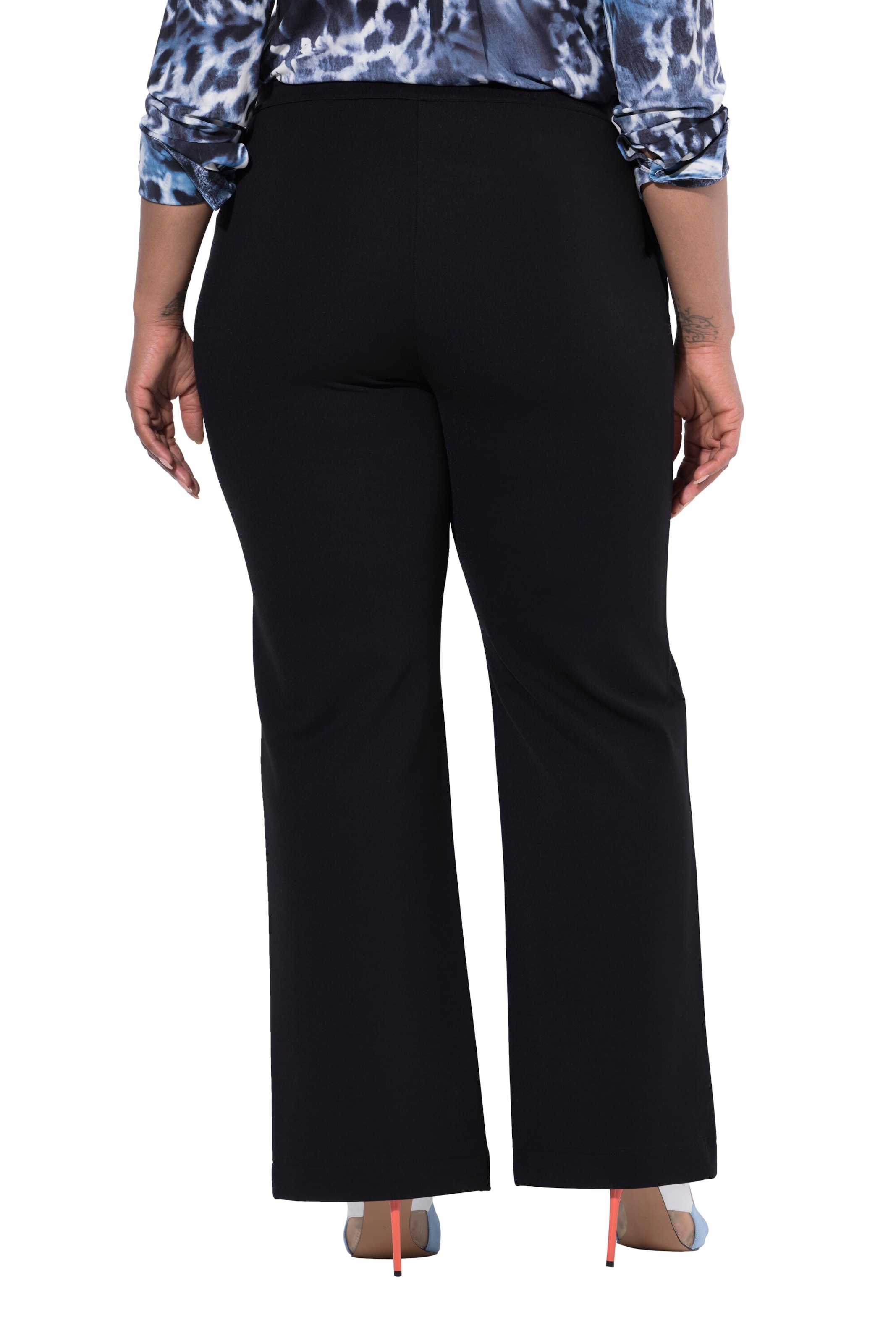 Ulla Popken Wide leg Trousers in Black