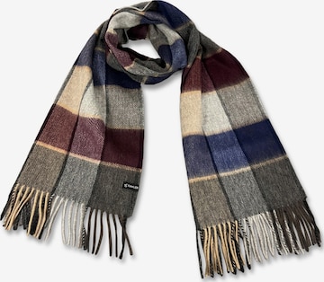 Fawler Scarf 'Aurora' in Blue: front