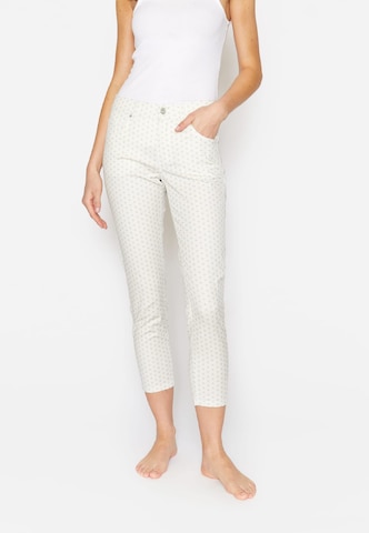 Coupe slim Pantalon 'Ornella' Angels en blanc : devant