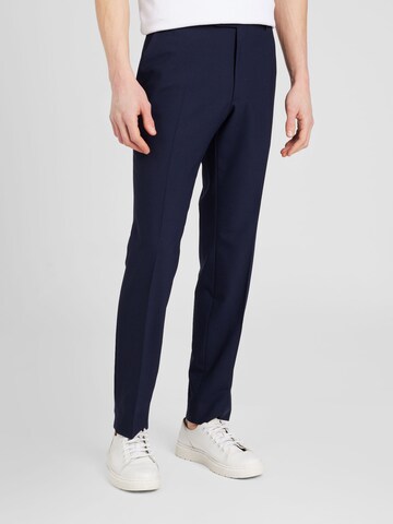 Coupe slim Pantalon à plis JOOP! en bleu : devant