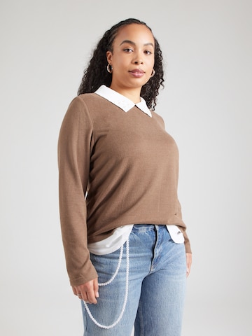 ONLY Carmakoma Paita 'CARALBA' värissä harmaa: etupuoli