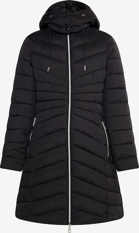 usha BLUE LABEL Winter Coat 'Fenia' in Black: front