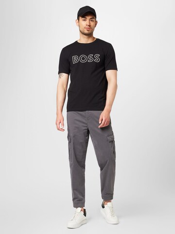 BOSS Orange Regular Cargo trousers 'Sisla'' in Grey