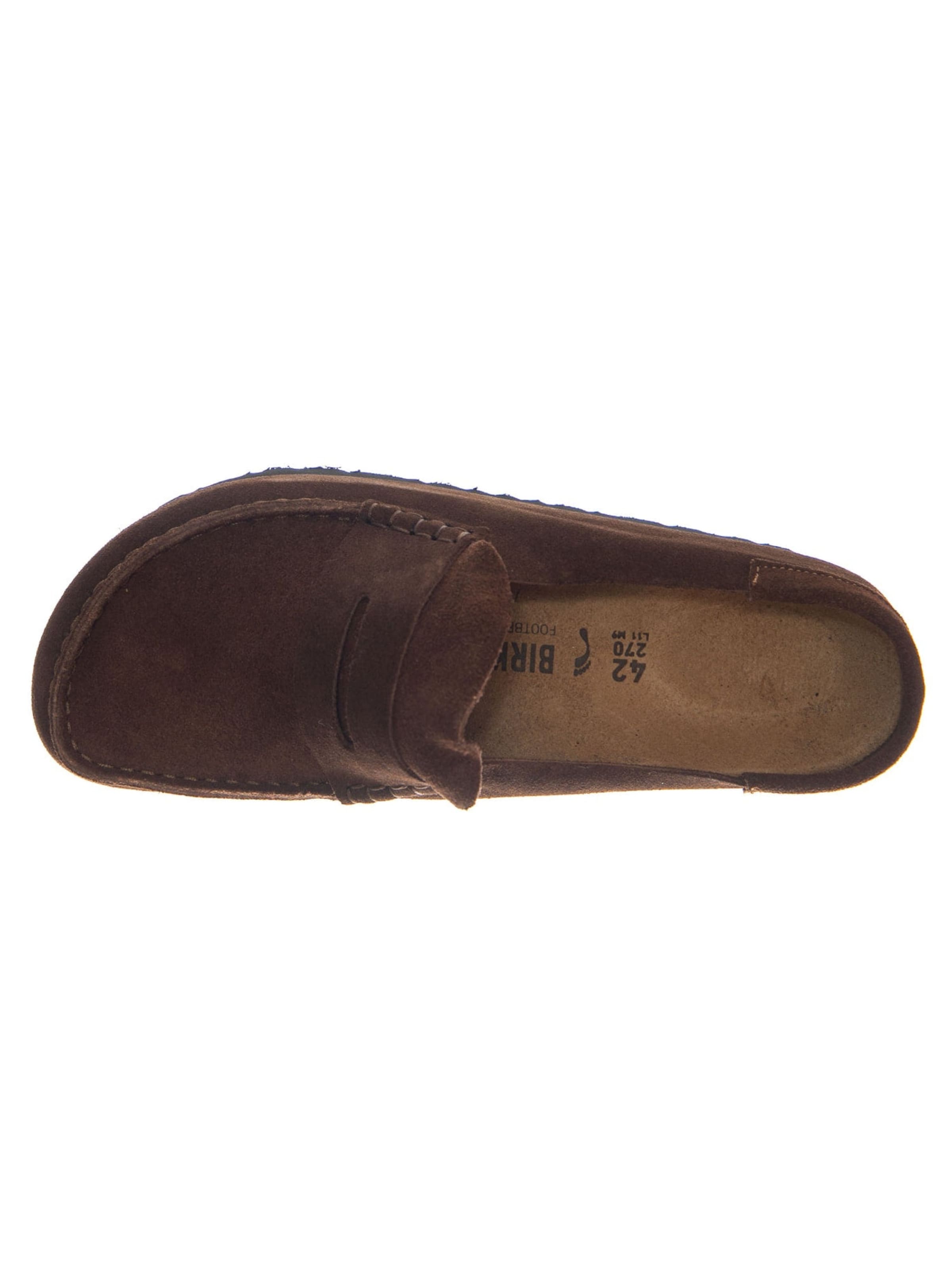 Slip on 'NAPLES WRAPPED SUEDE LEATHER' BIRKENSTOCK en marron