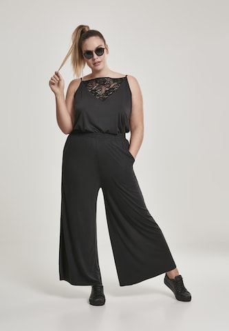 Urban Classics Wide Leg Hose in Schwarz