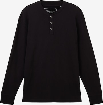 TOM TAILOR DENIM Shirt in Black: front