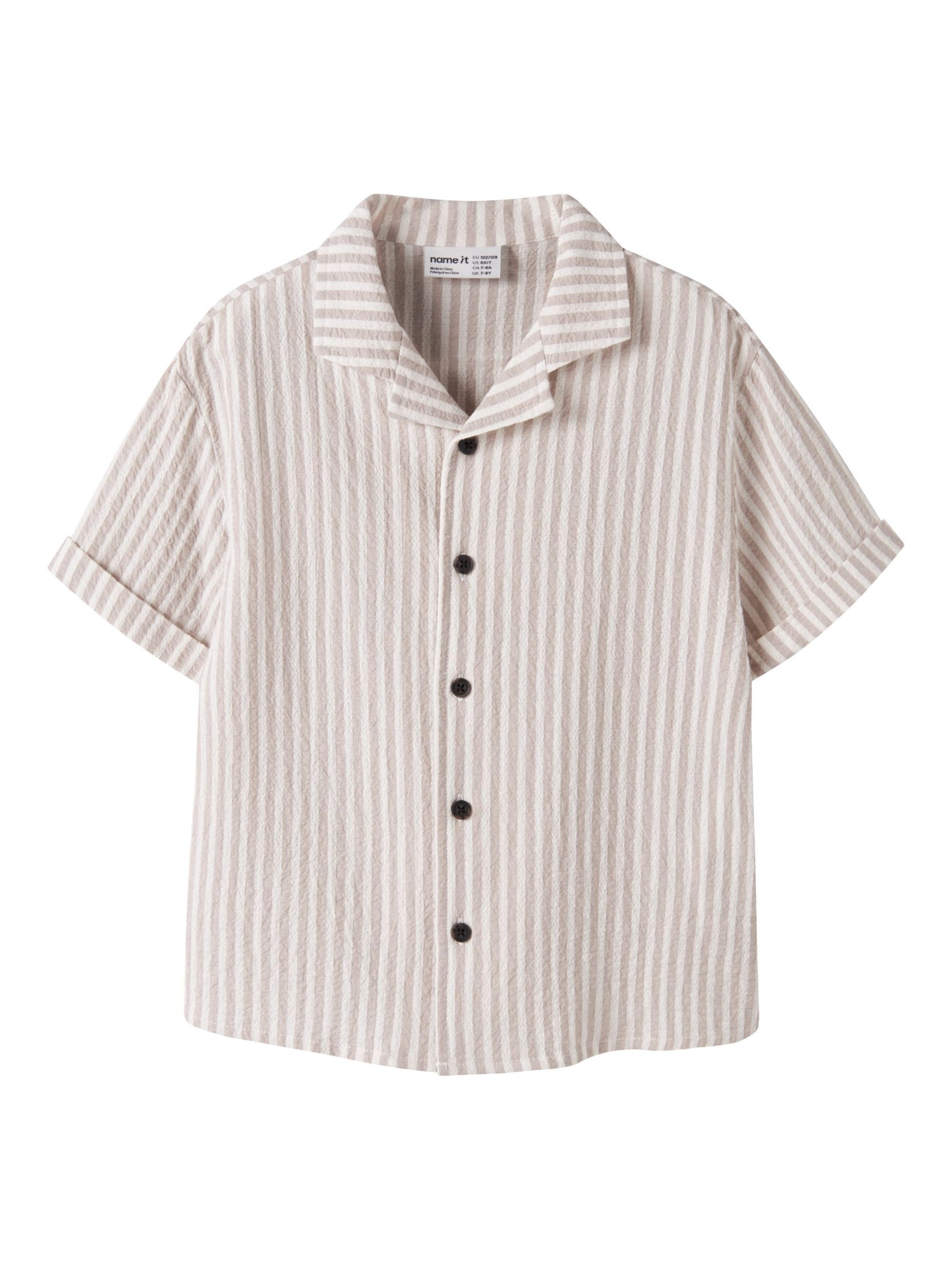Regular fit Camicia 'Fedenis' di NAME IT in grigio: frontale