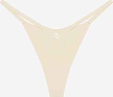 String 'Second Skin G-String' GOD SAVE QUEENS en beige : devant