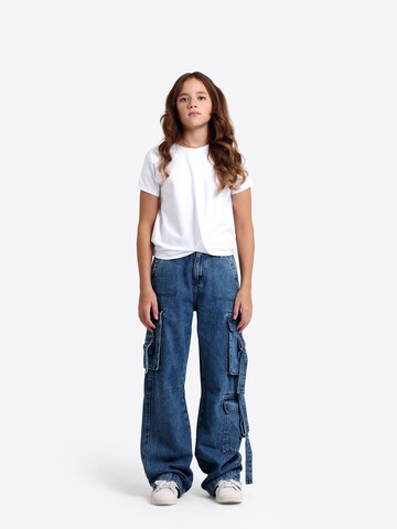 Solang Regular Hose Multicargo-Jeans in Blau: Vorderseite