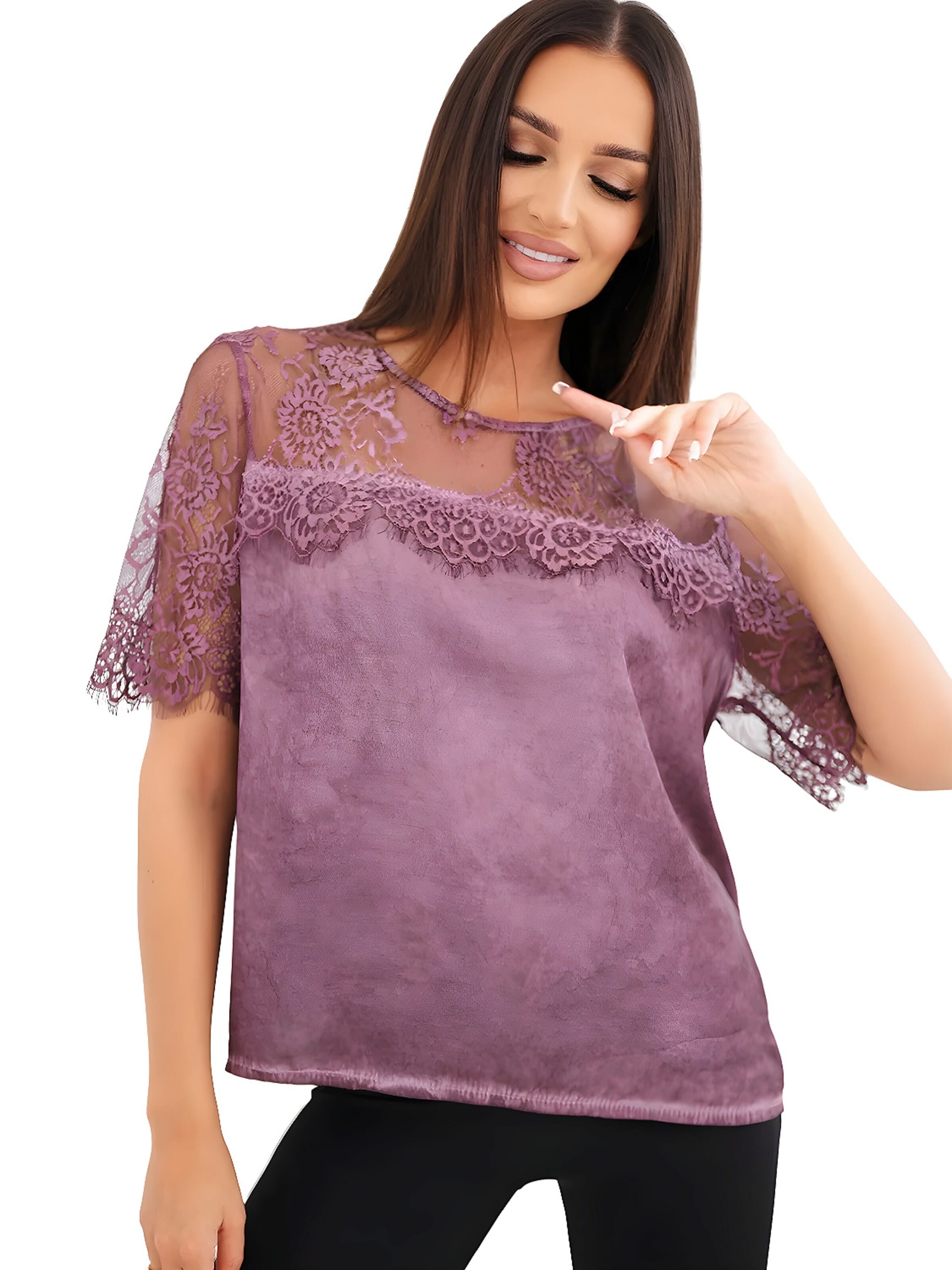 Lumera Bluse 'Cosima'‌‌‌‌‌‌‌‌ in Lila
