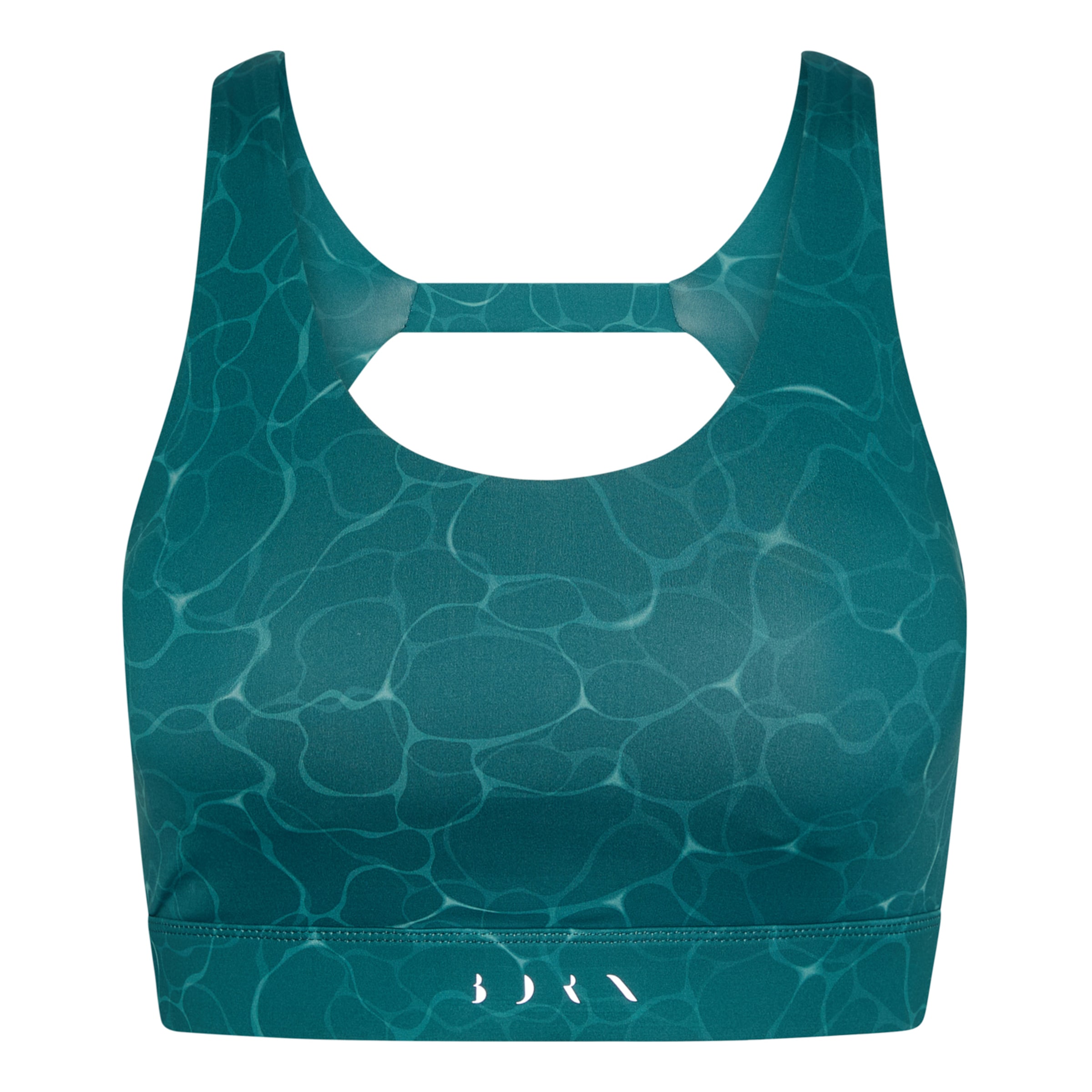 Born Living Yoga Sporttop 'Organic' in Groen: voorkant